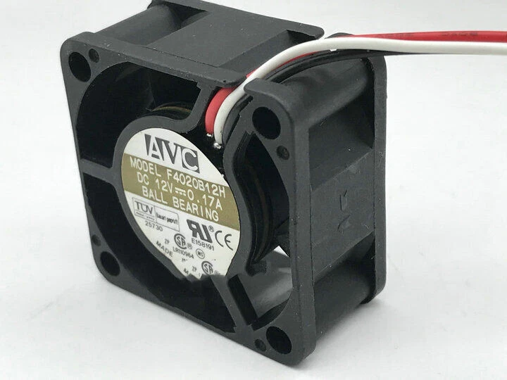AVC F4020B12H DC12V 0.17A 4CM 40*20MM 40mm Fan - Image 3 of 3
