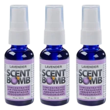 Scent Bomb 100% Oil Based Concentrated Air Freshener Spray, Lavender, 3 Pack