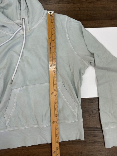 Athleta Womens Medium Green Long Sleeve Pullover Hoodie Sweatshirt - Picture 5 of 10