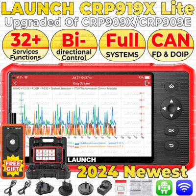 2025 LAUNCH CRP919X Lite Car Bi-directional All System Diagnostic Scanner Tool