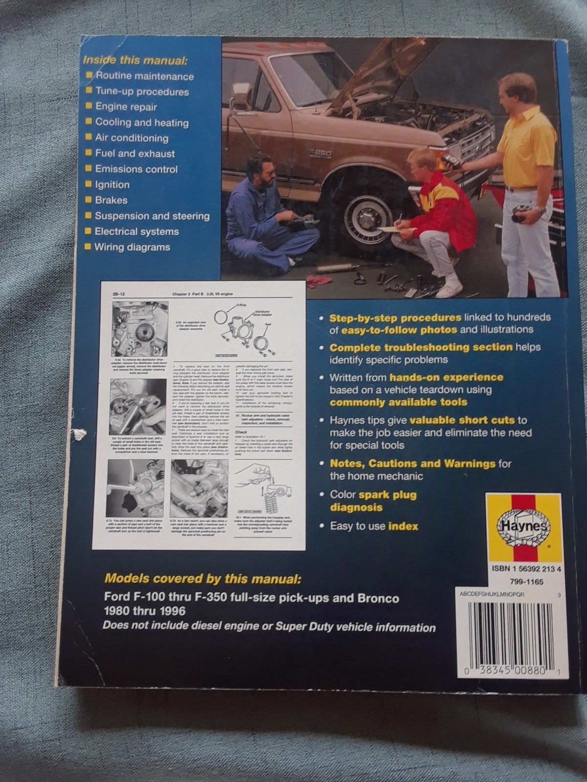 Haynes Manuals: Ford Full-Size Pickups and Bronco, 1980-1996 by John Haynes  and Haynes Publications Staff (1996, Paperback) | eBay