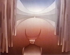 Jean-Michel Folon "Arena" Hand Signed Aquatint Color Art Etching, Make An Offer!