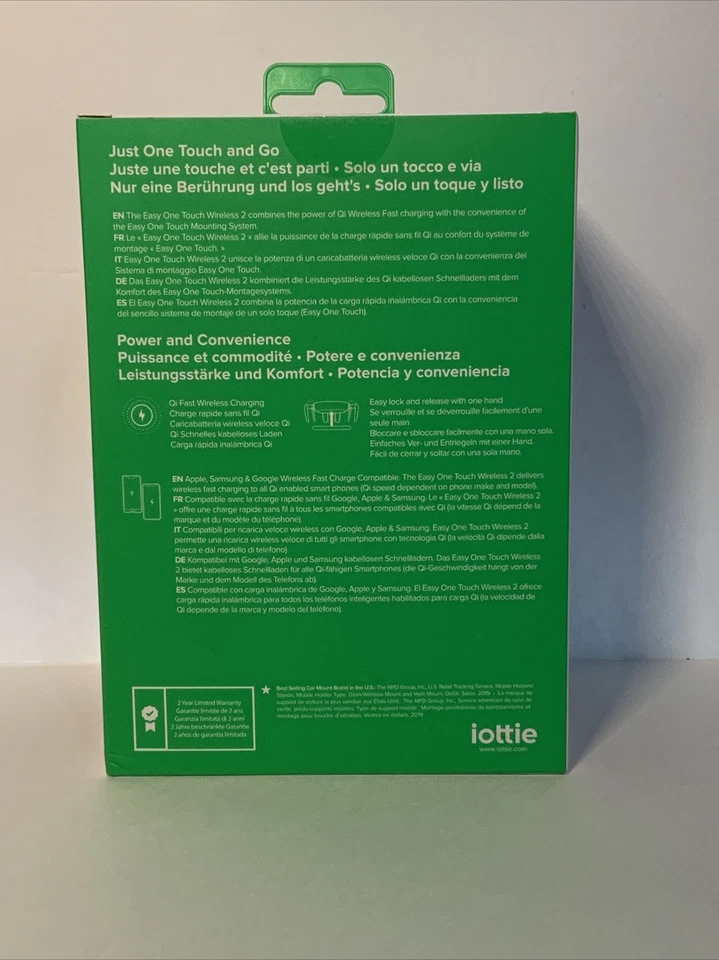 iottie ONE TOUCH INALÁMBRICO Carga Coche Montaje (Salpicadero y Parabrisas) TOTALMENTE NUEVO Foto 3 de 4