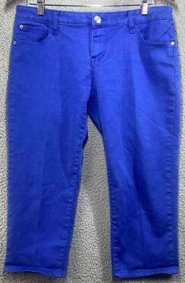 Celebrity Pink Juniors Blue Capri Cropped Low Rise Pants Size 11