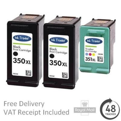 Premium wiederaufbereitete 350XL 351XL Schwarz & Farbe Tintenpatronen für HP Drucker