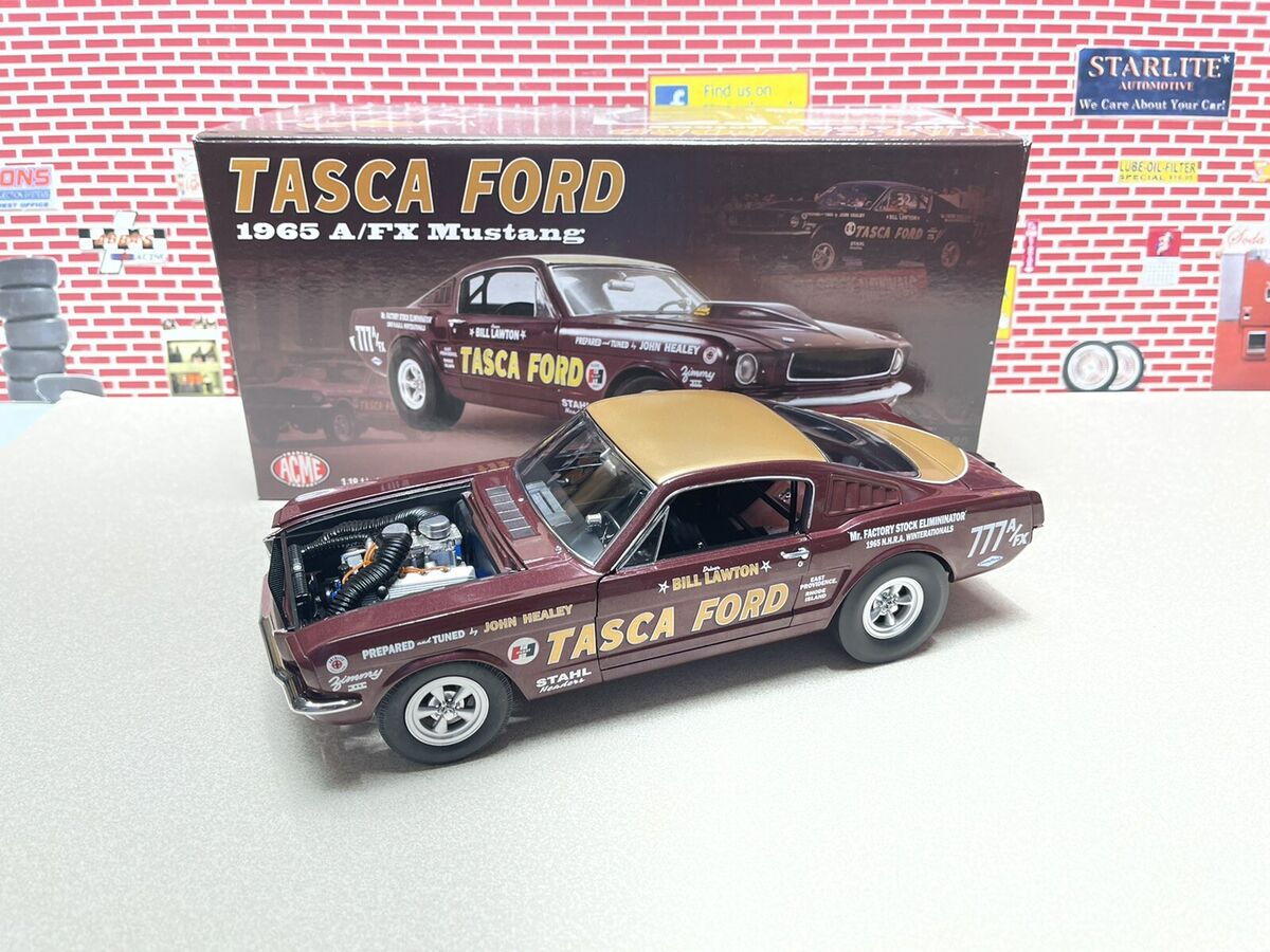 1/18 ACME / GMP 1965 Ford Mustang AFX Tasca Ford Bill Lawton 1/18 ACME / GMP 1965 Ford Mustang AFX Tasca Ford Bill Lawton