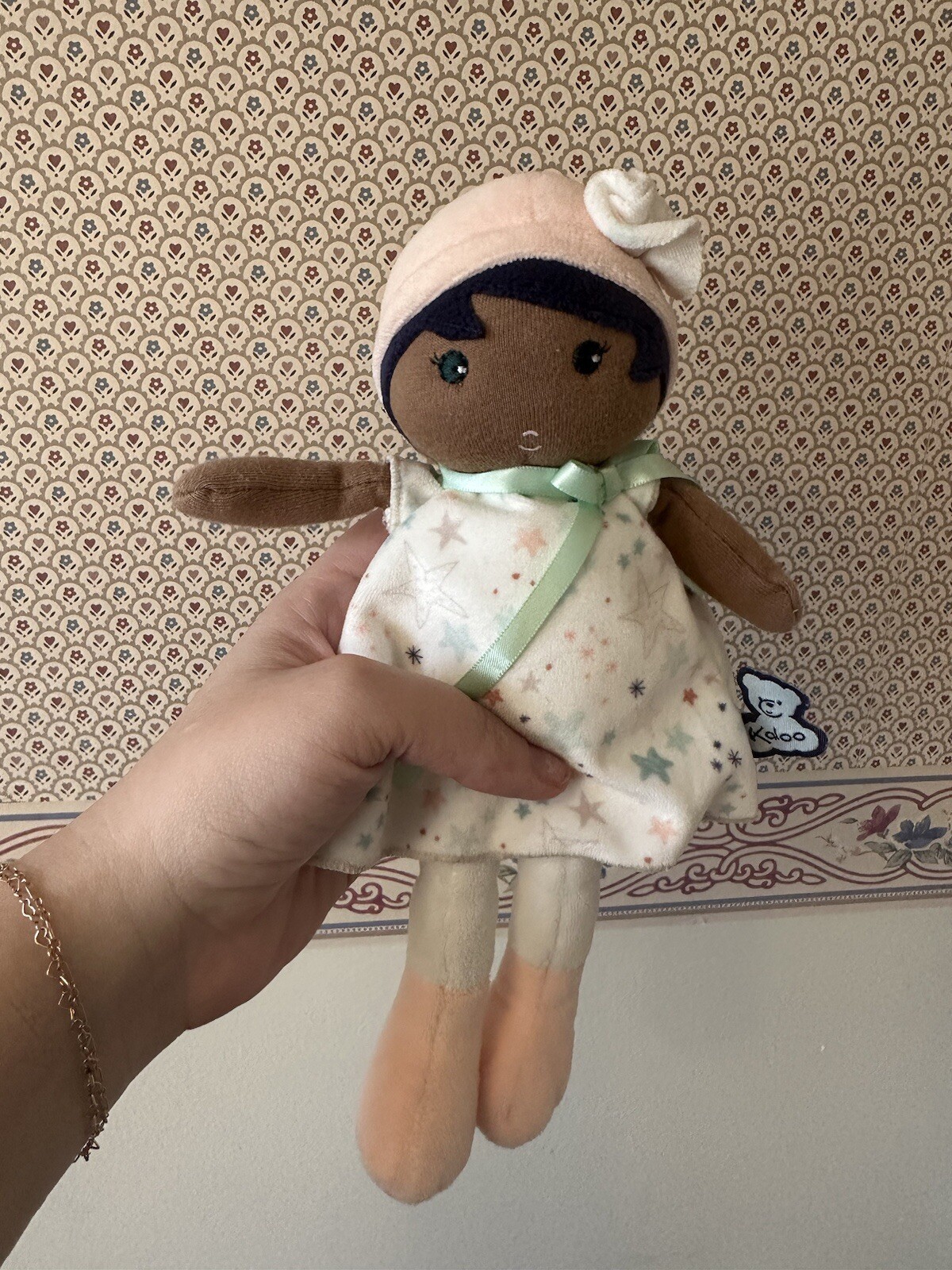 My First Doll by Kaloo-African American Girl Med 10 inch Super Soft