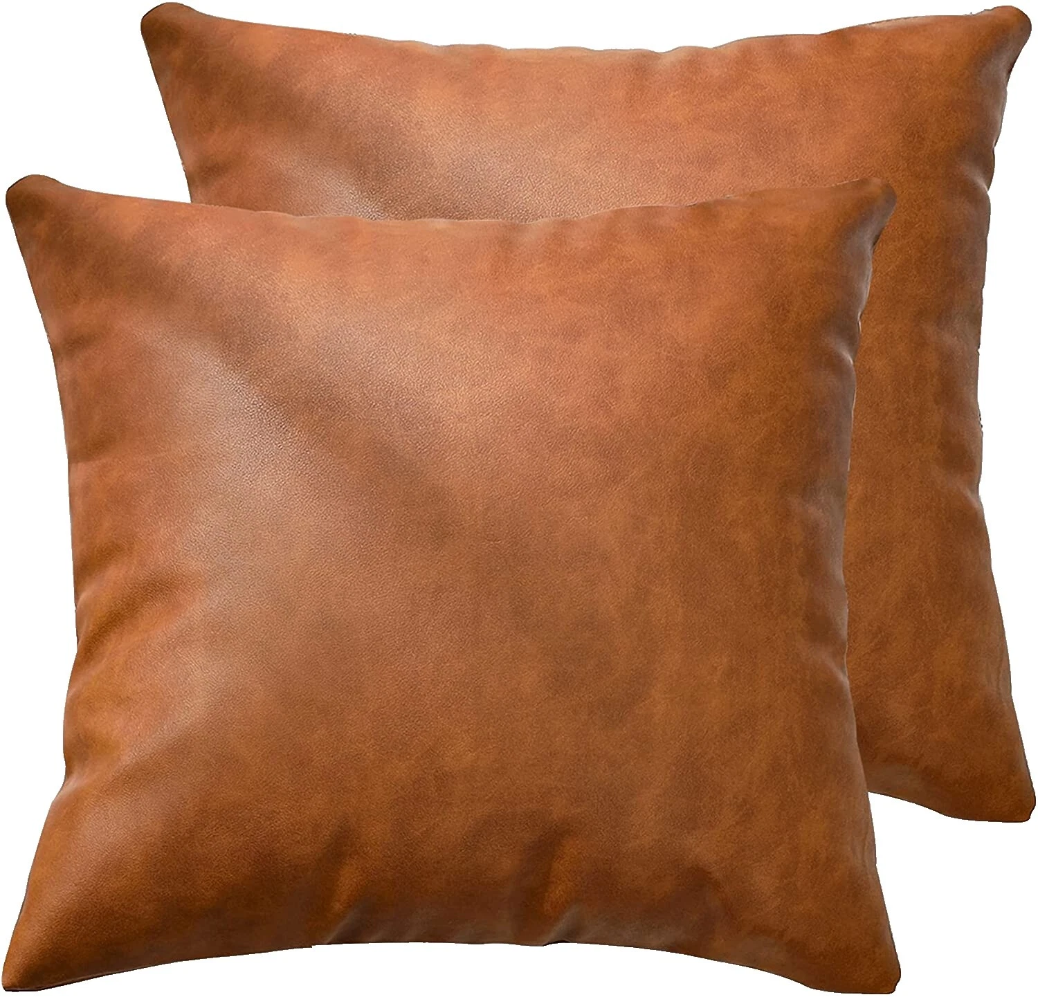 Faux Leather Square Home Décor Pillows