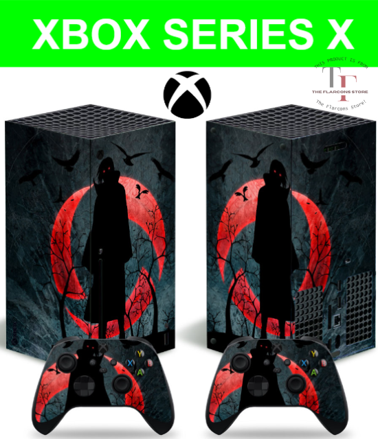 Exclusive Sticker Skin Itachi Design for Xbox Series X  Wrap Vinyl + Controller