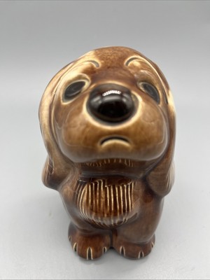 Vtg Lichten Ware ''Little Begger'' Dog Puppy Figurine Cocker Spaniel 5'' Signed C