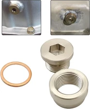 FZJDSD 12MM KIT STEEL BUNG & PLUG + WASHER Transmission sump drain... 