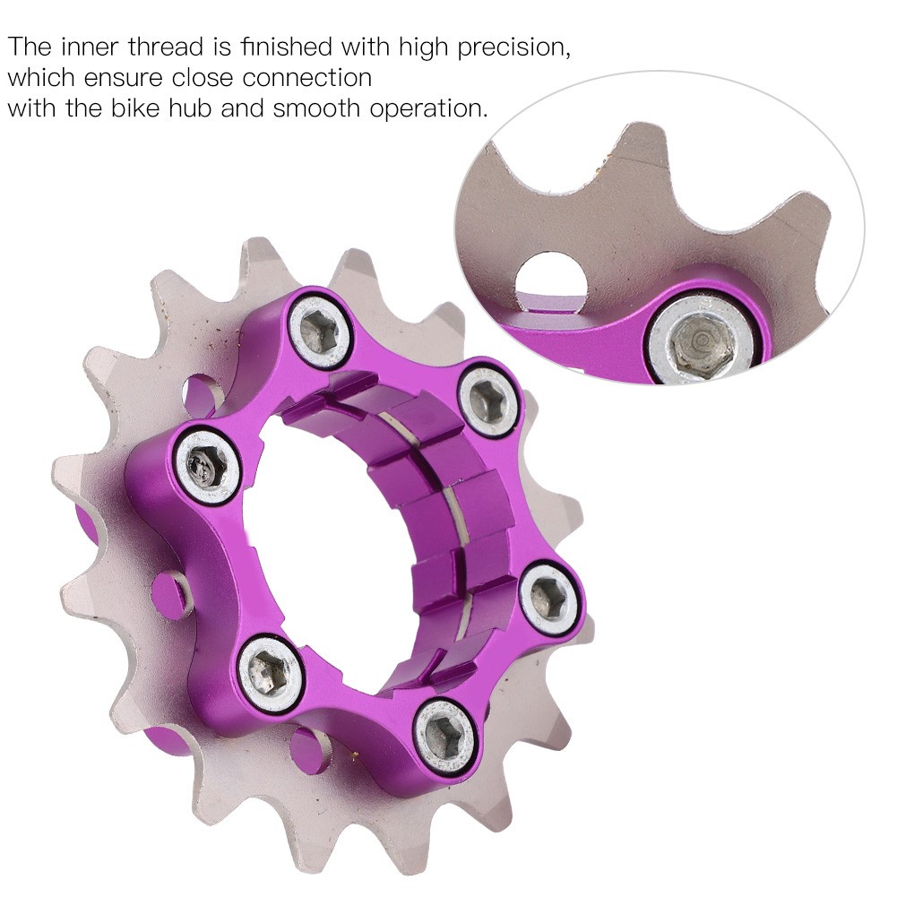 Steel Bike Single Speed Cassette Freewheel Wheel Cycling Accessory for Bicycle