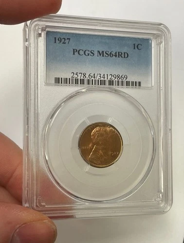 U.S. - 1927 Lincoln Cent (PCGS MS 64 RD) - See Photos
