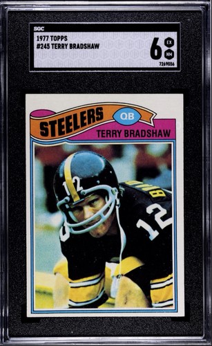 1977 Topps Terry Bradshaw #245 card
