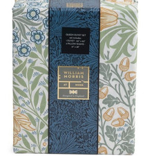 WILLIAM MORRIS QUEEN duvet set OAK AND WILLOW- LEAF GREEN 100 cotton RARE NWT