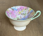 Vtg Shelley Rock Garden w/Yellow Trim Fine Bone China Tea Cup & Saucer England — photo 5