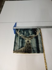 Deer Stag Winter Christmas Throw Pillow Cover Holiday Home Decor READ Desc.