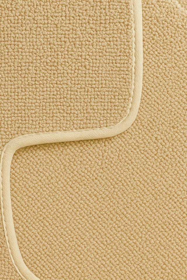 Комплект резиновых бежевых ковровых покрытий для Mercedes Benz SL R107 - Изображение 4 из 4