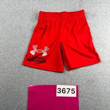 Under Armour Toddler Youth Shorts Size 5 Red Active Graphic Print