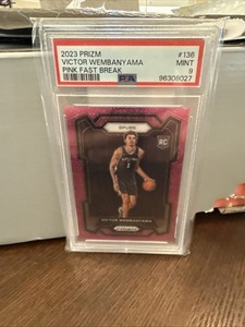 Victor Wembanyama 2023 Prizm #136 Fast Break Pink /50 Price