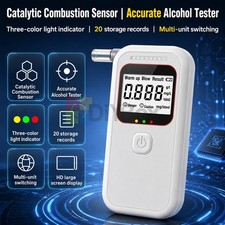 Blowing Type Digital Alcohol Tester LCD Screen Display with Voice Broadcast
