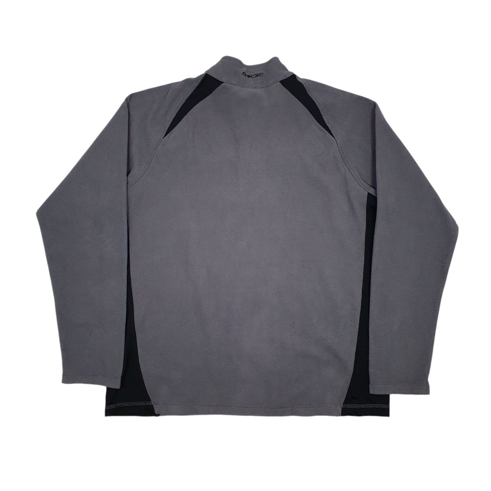 REEBOK 1/4 Quarter Zip Polyester Fleece Jumper Mens L image 3
