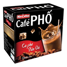 MacCoffee Cafe Pho Sua Da 3 in 1 Instant Coffee 10 Sachets x 24g Vietnam
