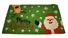 Rugsmith Coir Doormat Merry Christmas Outdoor Door Pad Home Decoration Holiday