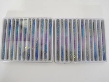Glass Icicle Ornaments Kurt S Adler Blues Purples Peacock Twisted 2 - Sets of 12