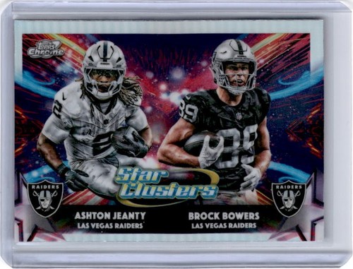 2025 Topps Cosmic Chrome Star Clusters Ashton Jeanty (RC) Brock Bowers Raiders