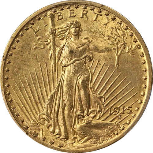 1915-P Saint-Gaudens Gold $20 PCGS MS62 Nice Eye Appeal Nice Strike