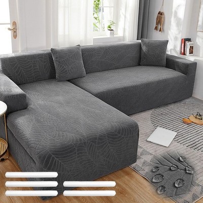 Sofa Überzug, Couchbezug L/U Form, Sofaüberzug Ecksofa, Universal Sofa Überwü...