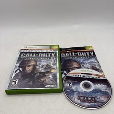 Call of Duty Finest Hour Xbox Platinum Hits Complete w/ Manual CIB Tested