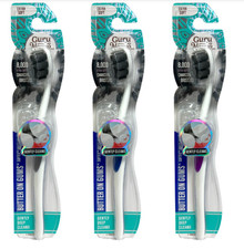 3 Guru Charcoal Toothbrush with 8,000 Softex Bristles - Sensitive Teeth Care