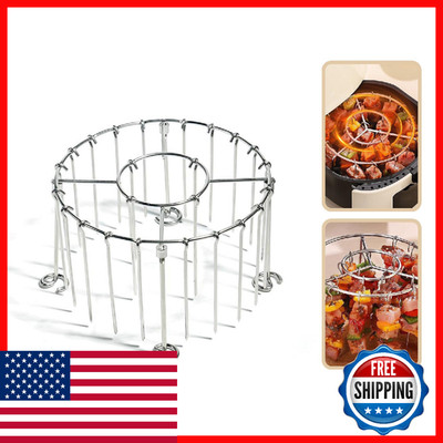 Fotn 2025 Air Fryer Grill Skewer Rack Stainless Steel Bbq Kabob Set 30 Vertical