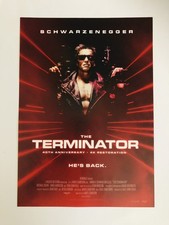The Terminator Arnold Schwarzenegger James Cameron Movie Flyer B5 Poster JAPAN