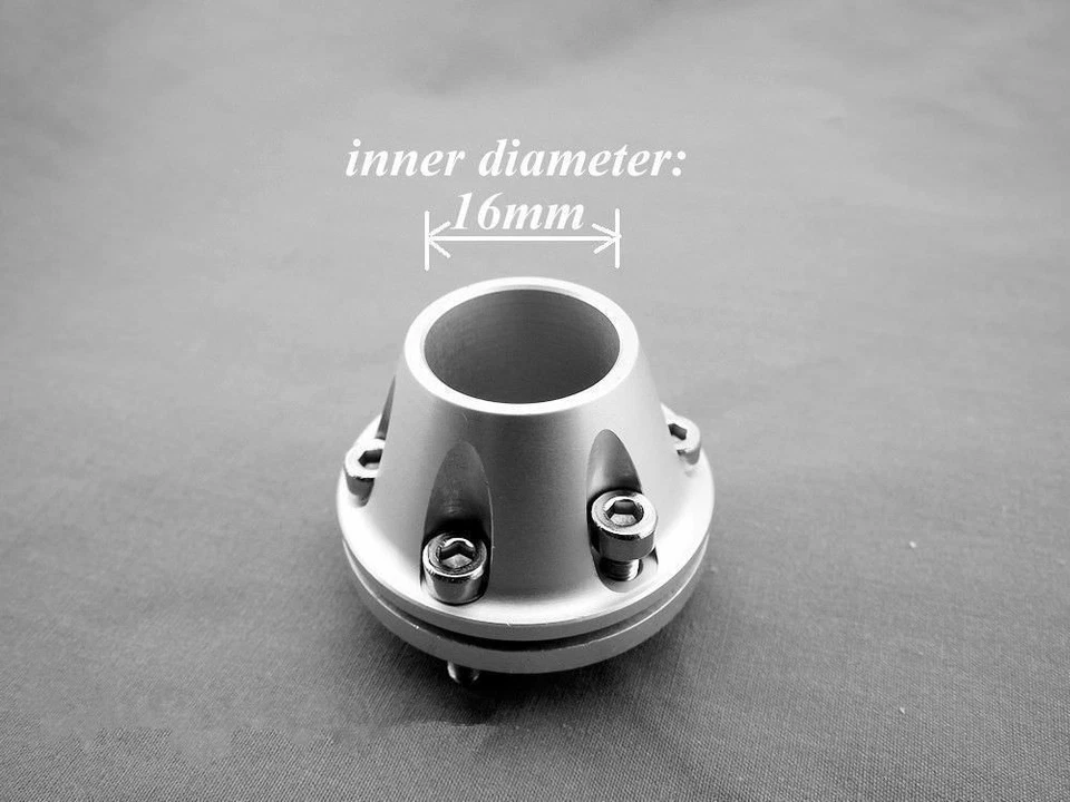 Soporte de fijación de tubería de aluminio CNC para barco RC 16mm extremo de tubería de motor de gas Foto 2 de 4