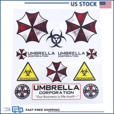Umbrella Corporation Sticker Set 11 Pcs Inches Sheet Hard Hat Laptop Phone