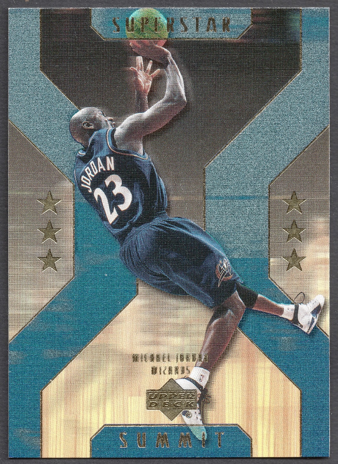 2001-02 Upper Deck Michael Jordan Superstar Summit SS10 Insert Card Wizards