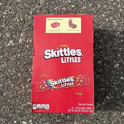 NEW Skittles Original Littles 24Pk - 1.9oz Each Tube - Exp 06/2026