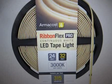 Armacost Ribbon Flex Pro 24V White COB 32.8 ft. Dimmable Cuttable Strip Light