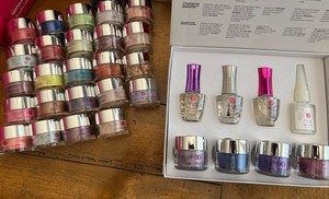 Revel Nail Dip Powder Lot With Liquids NEW