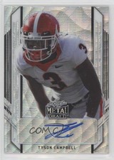 2021 Leaf Metal Draft Portrait Silver Wave /75 Tyson Campbell #PA-TC1 Auto 0u66