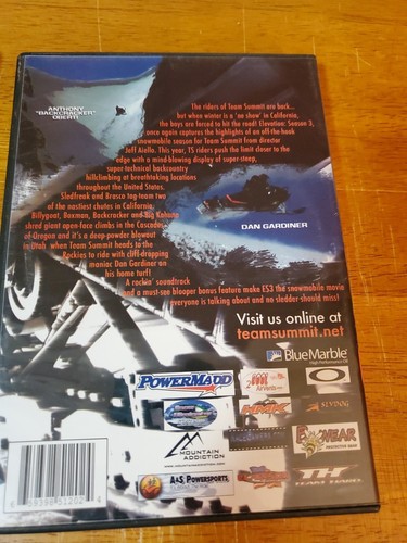 Elevation DVD Lot 3 4 5 Snowmobile Stunts Snowmobiling Video - Imagen 6 de 8