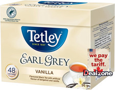 Tetley Earl Grey Vanilla Tea 48 Each - From Canada