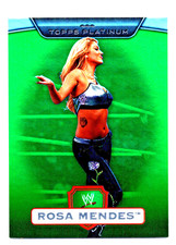 2010 Topps Platinum WWE Green Parallel Insert #16 Rosa Mendes RC 382/499