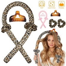 Reusable Heatless Curling Rod Curler Headband Curly Hair Ribbon Soft Roller xx
