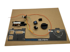 Kodak Carousel 5200 Projector Control Panel Faceplate  Switches Knob Parts