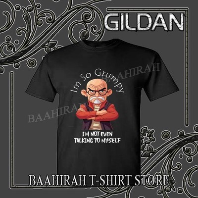 New Grumpy Old Man Pulp Fiction Style Logo American Funny T-Shirt Size S to 5XL