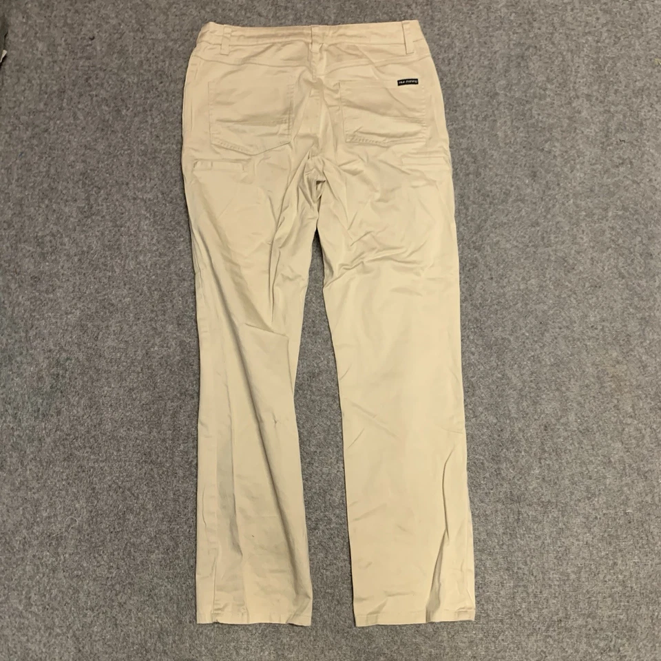 Calça de pesca masculina Huk tamanho 30x30 mistura de algodão desempenho ao ar livre - Imagem 2 de 4